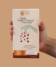 Load image into Gallery viewer, Single Origin Artisanal Chocolate Bar with Cacao Nibs and Sea Salt